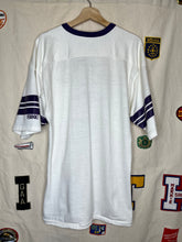 Load image into Gallery viewer, Vintage University of Evansville Aces Bike Ace Purple Jersey Shirt: Large
