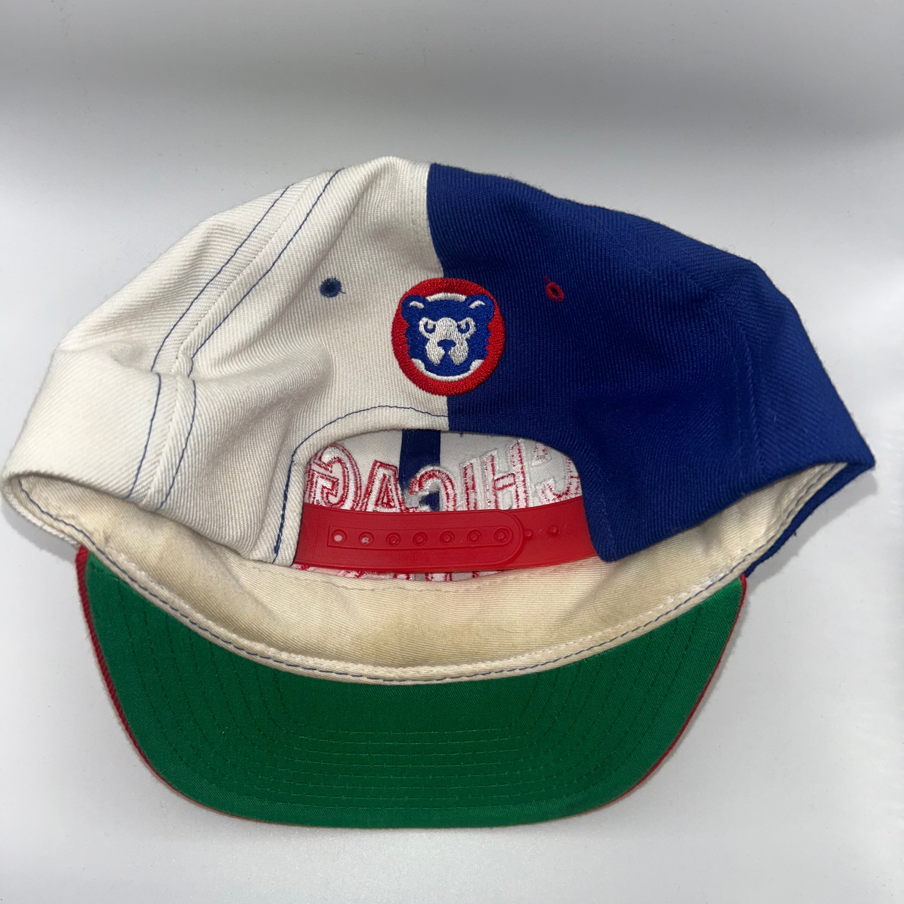 Vintage Chicago Cubs MLB Annco Split 90's Snapback Hat