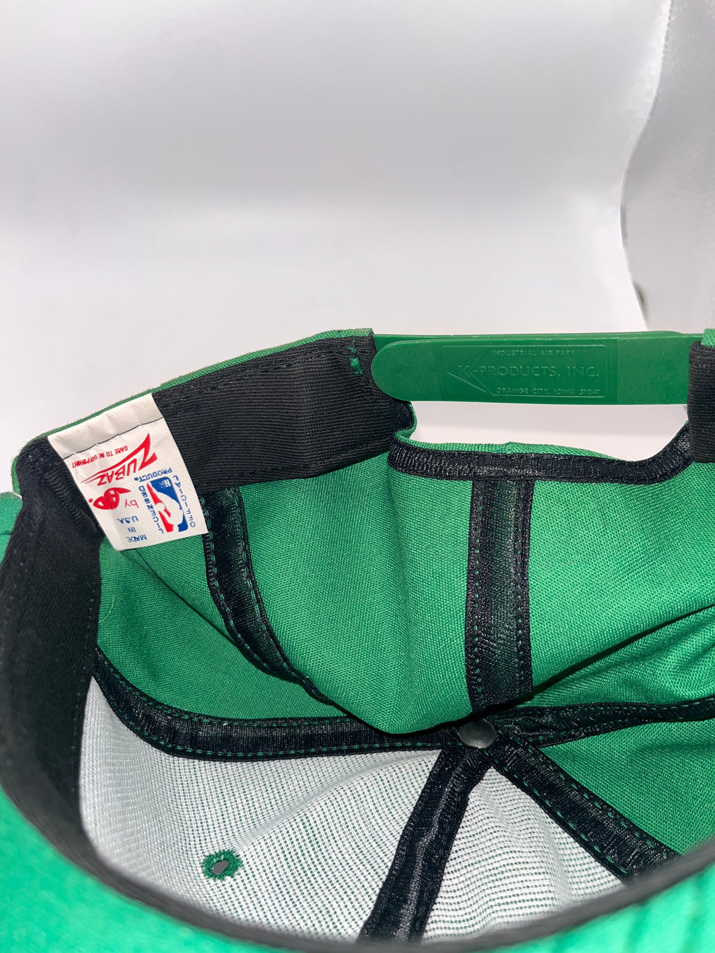 Vintage Boston Celtics NBA Zubaz Green Larry Bird 33 Snapback Hat