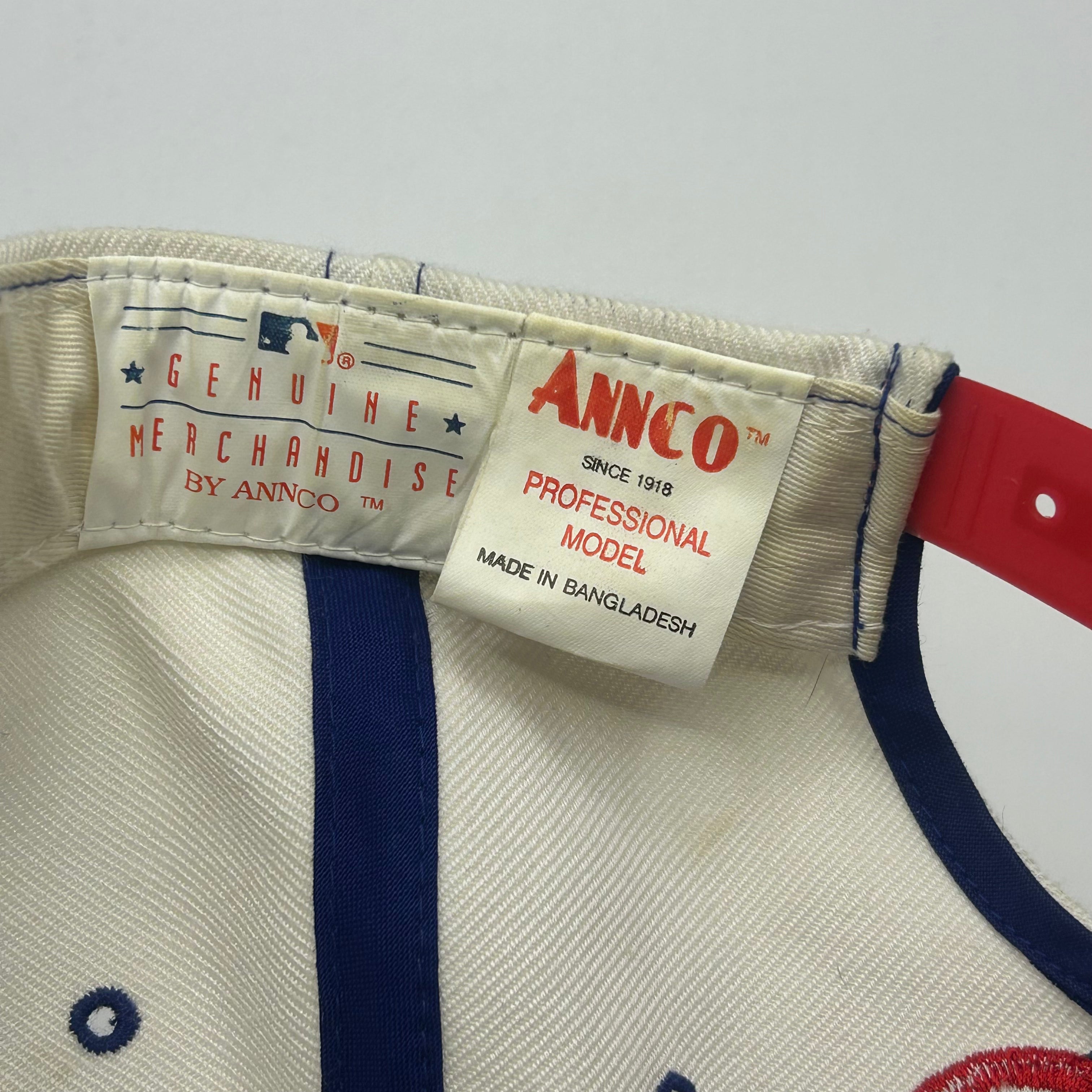 Vintage Chicago Cubs MLB Annco Split 90's Snapback Hat