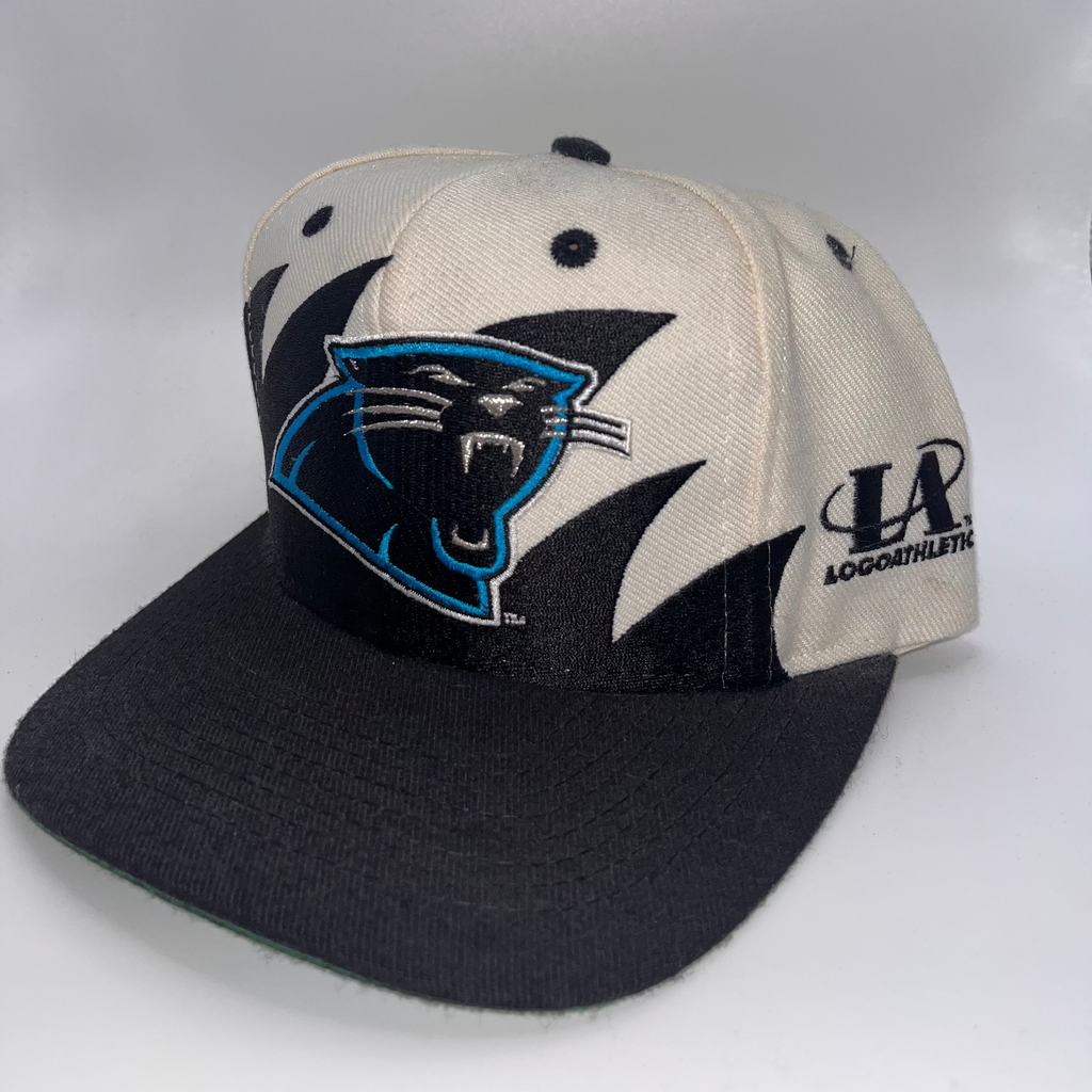 Vintage Carolina Panthers NFL Sharktooth Logo Athletic Pro Line Snapback Hat