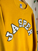 Load image into Gallery viewer, Vintage Jasper High School Indiana Russell USA Yellow Crewneck Sweatshirt: Medium
