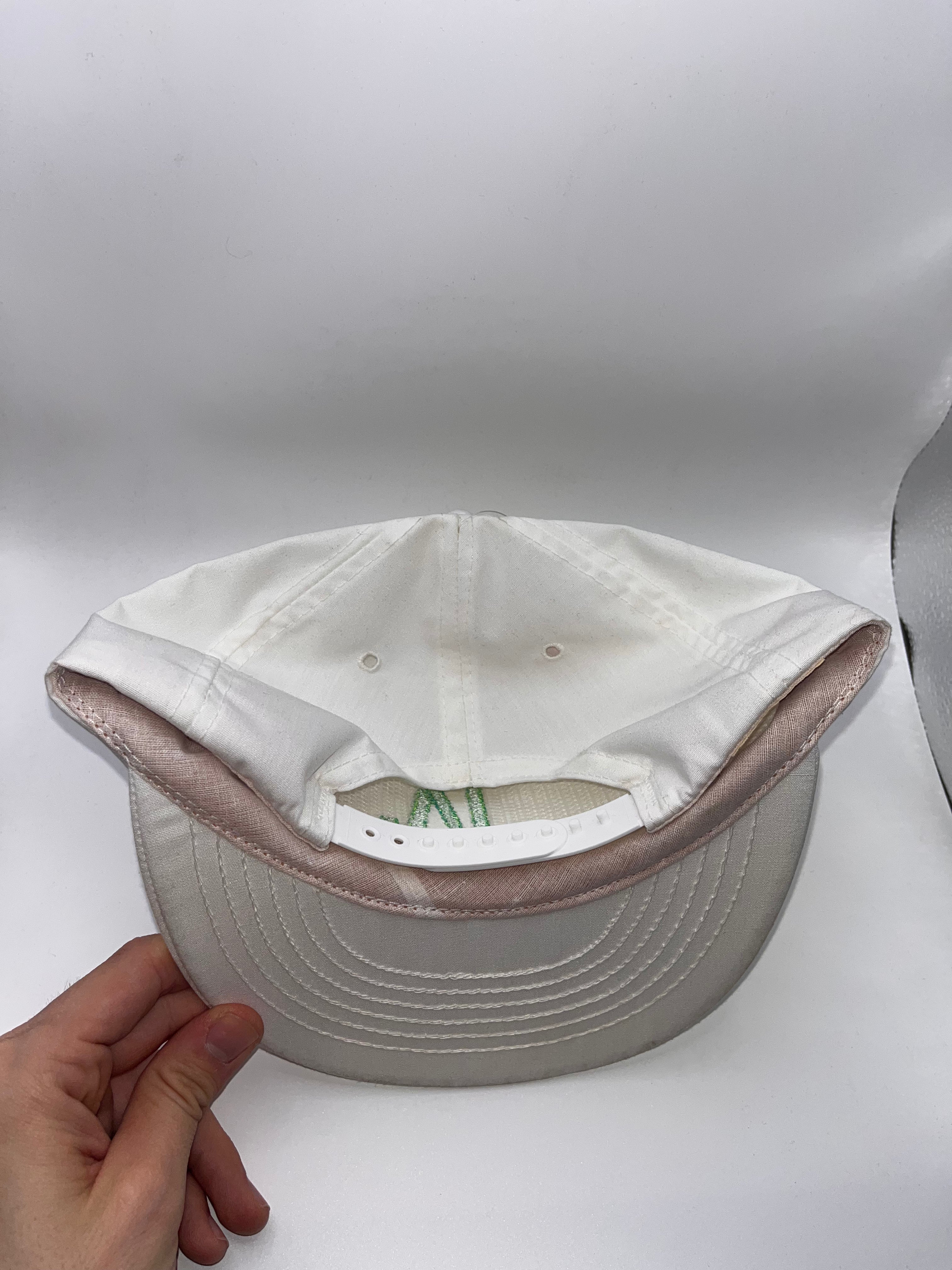 Vintage Los Angeles Dodgers LA White Green Gradient Embroidery Snapback Hat