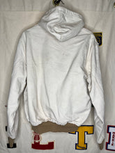 Load image into Gallery viewer, Vintage White Canvas Carhartt Hooded Zip-Up Jacket: Medium

