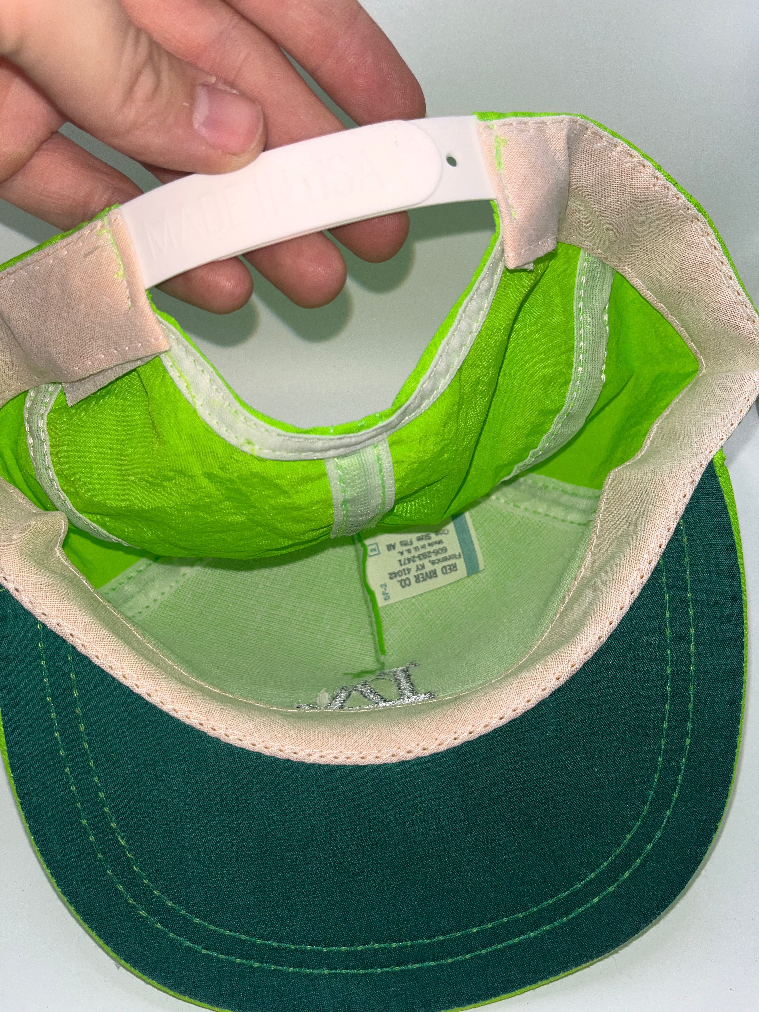 Vintage Los Angeles Dodgers LA Neon Green Black Gradient Embroidery Snapback Hat