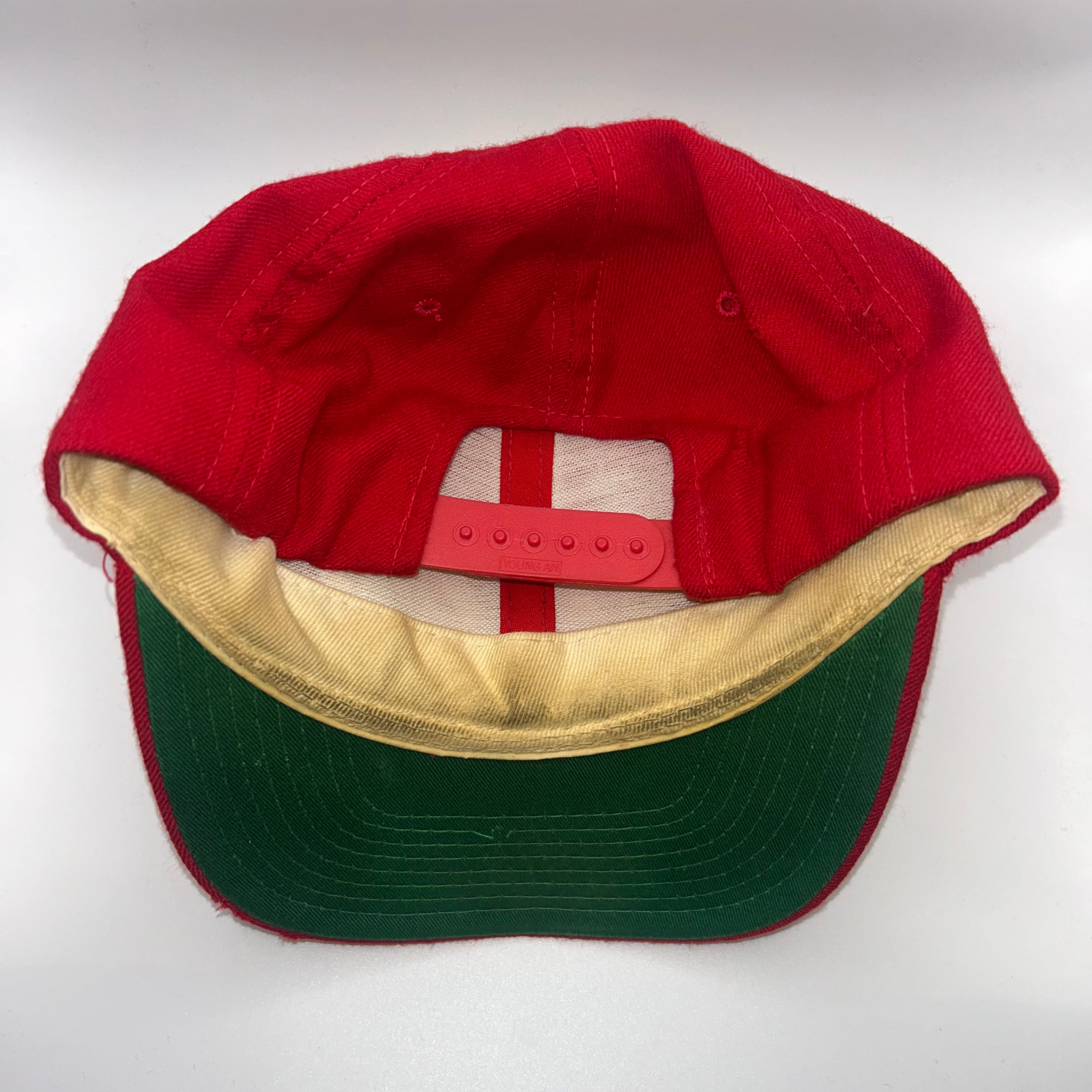 Vintage New England Patriots NFL Sports Specialties Wool Script Red Hat