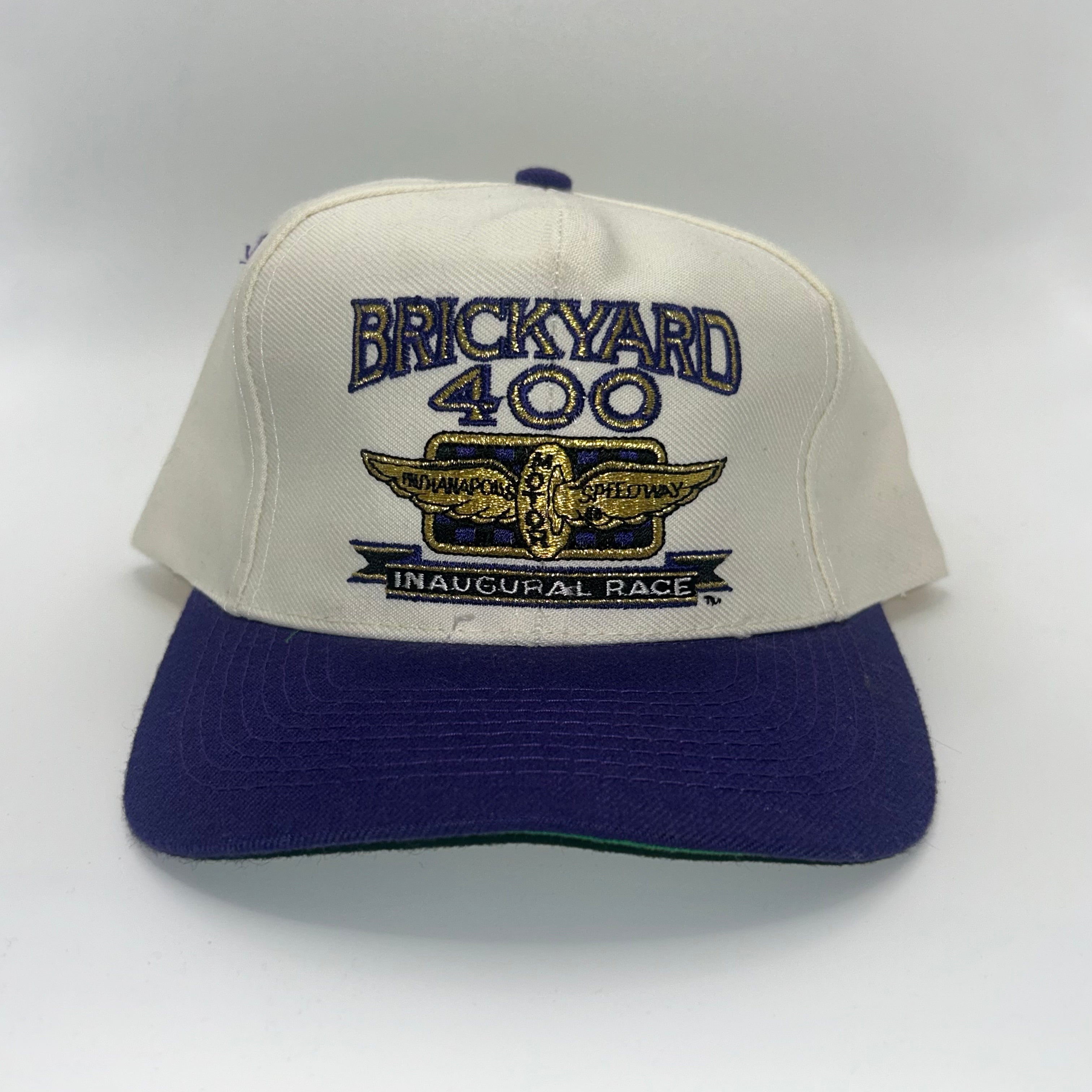 Vintage Brickyard 400 NASCAR 1994 White Racing Snapback Hat