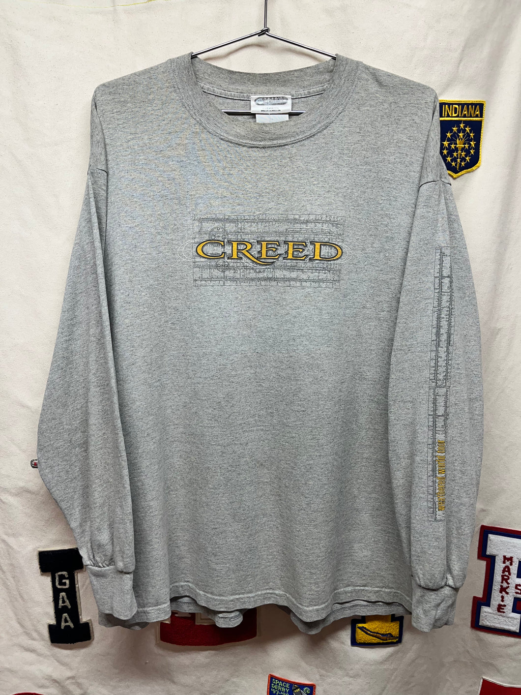 Vintage Creed The Weathered Tour Grey Longsleeve Concert Tour 2002 T-Shirt: XL