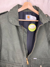 Load image into Gallery viewer, Vintage Carhartt Dark Green Bomber Jacket: Large
