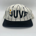 Vtg Juventus FC Soccer Juve 90's Pinstripe Embroidered Snapback Hat