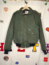 Load image into Gallery viewer, Vintage Carhartt Dark Green Bomber Jacket: Large
