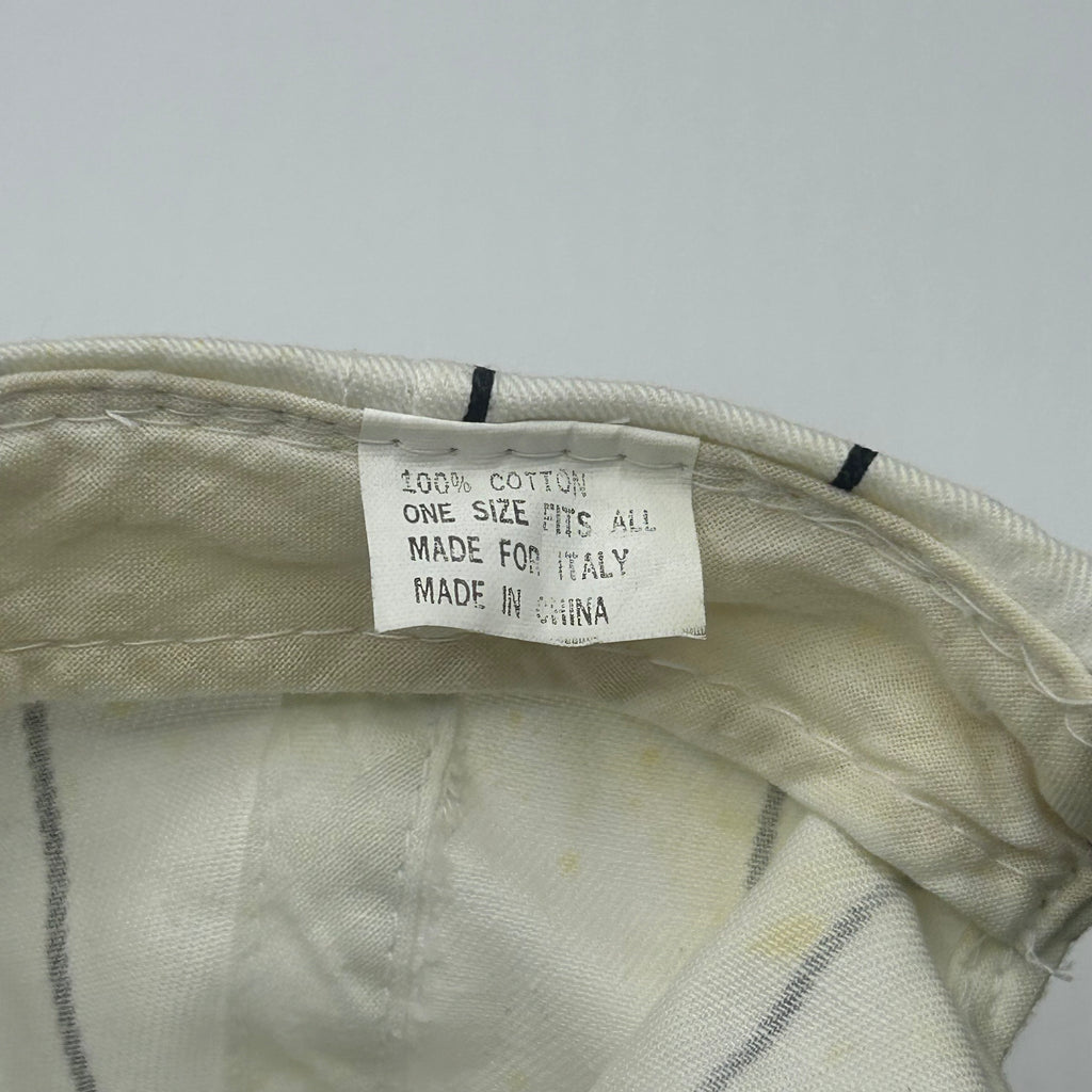 Vtg Juventus FC Soccer Juve 90's Pinstripe Embroidered Snapback Hat