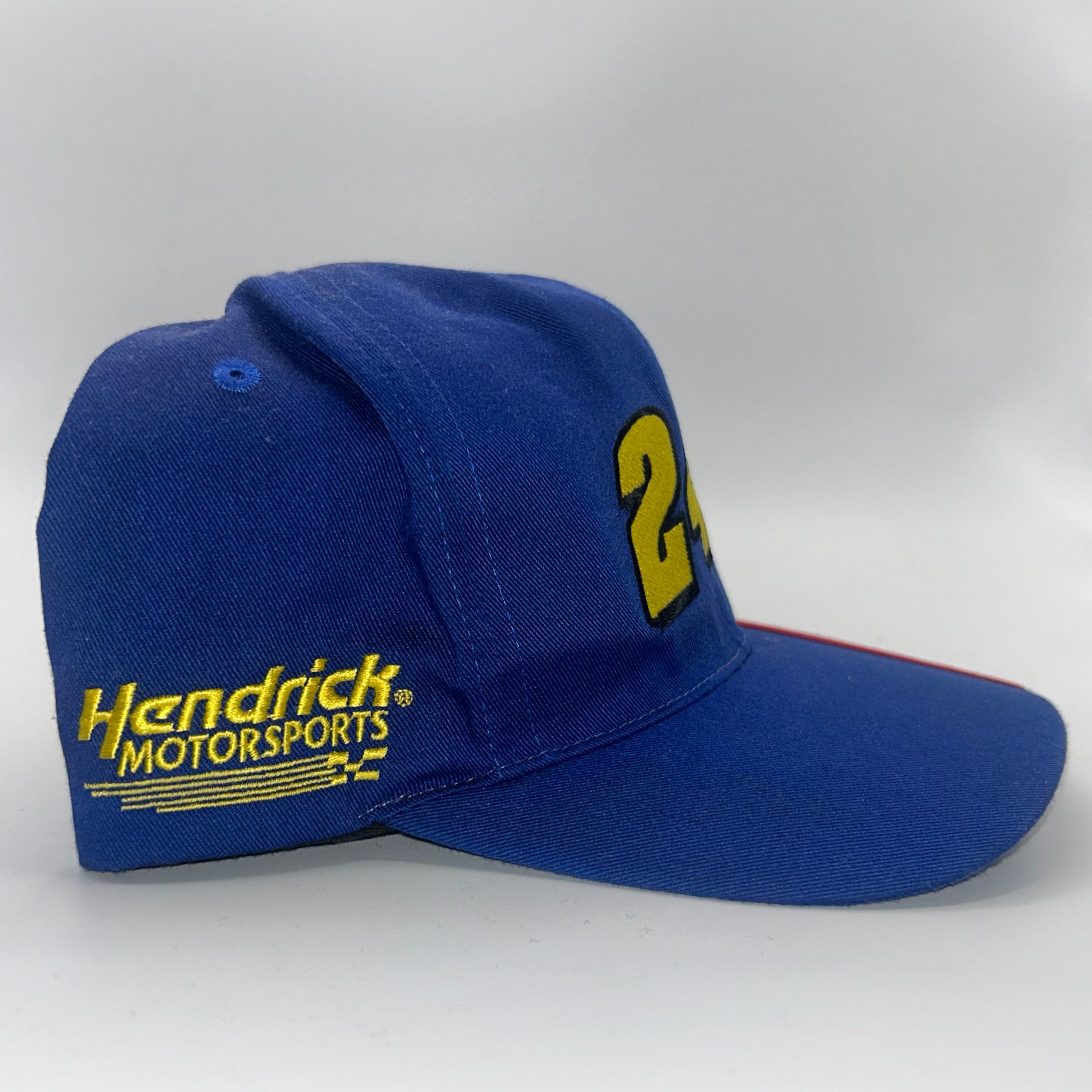 Vintage Jeff Gordon 24 NASCAR Blue Competitors View Stripe Snapback Hat