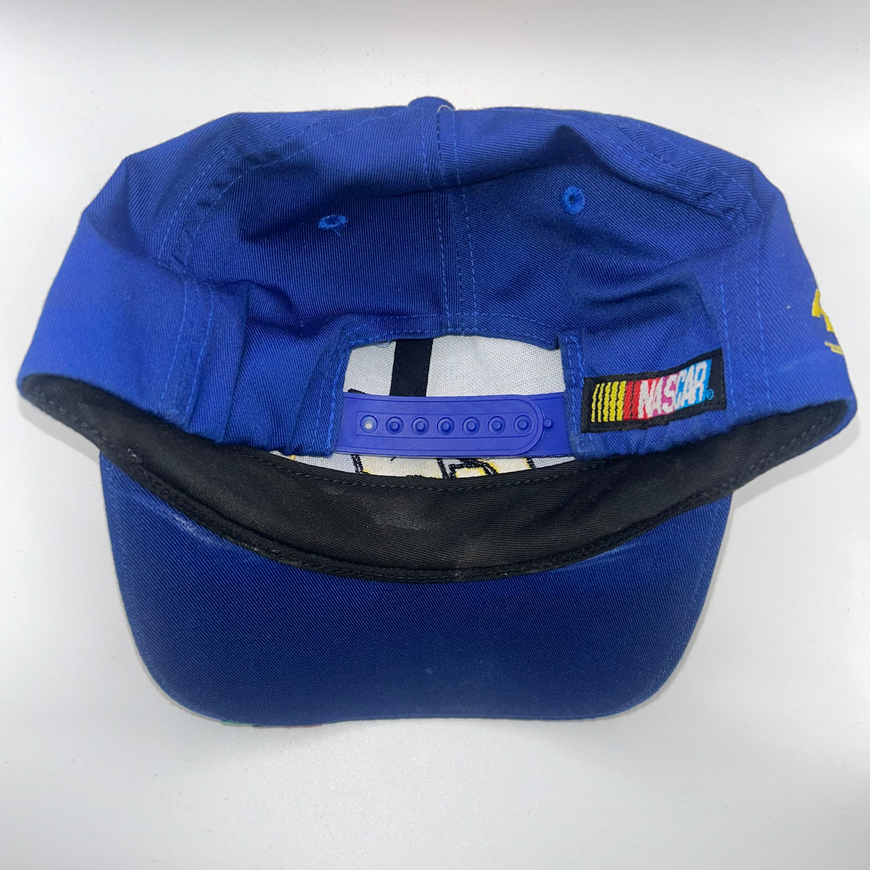 Vintage Jeff Gordon 24 NASCAR Blue Competitors View Stripe Snapback Hat