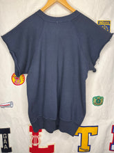 Load image into Gallery viewer, Vintage Washington University Flocked Dark Navy 60s Sweatshirt Cut Off: Large
