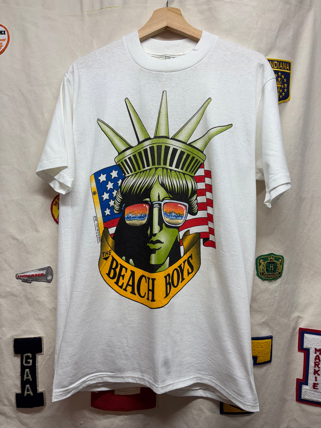 Vtg The Beach Boys Tour Shirt Lady Liberty: L