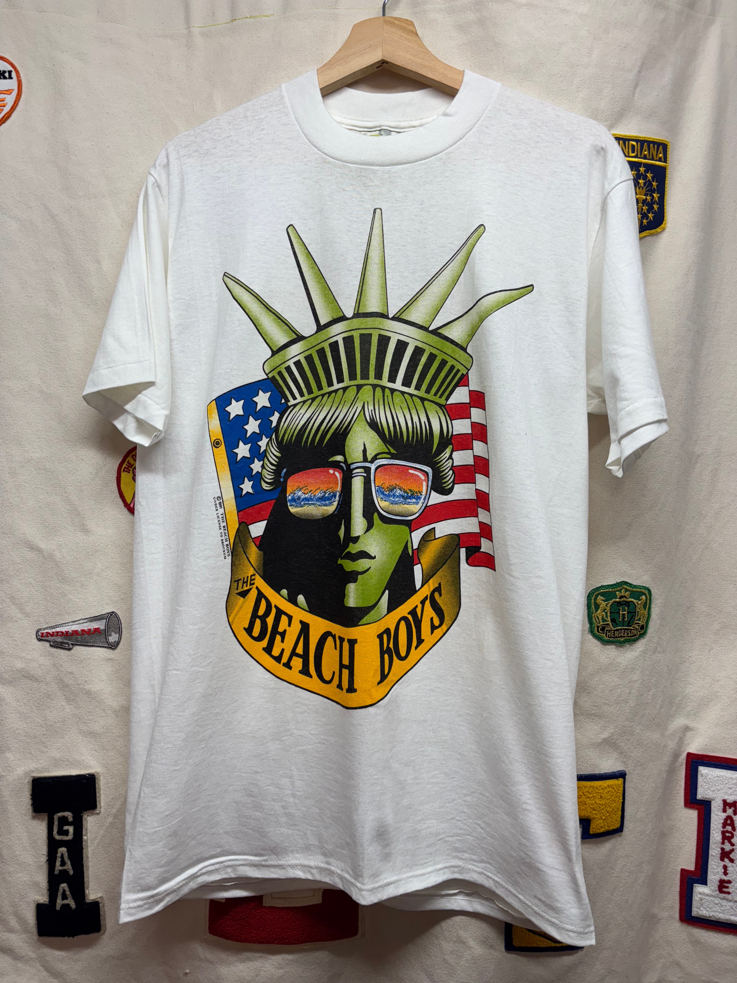 Vtg The Beach Boys Tour Shirt Lady Liberty: L