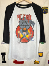 Load image into Gallery viewer, Vintage Motley Crue Theatre of Pain Raglan Band World Tour 1985 T-Shirt: XL
