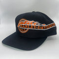 Vintage Harley Davidson Cycles Big Logo Flame Snapback Hat