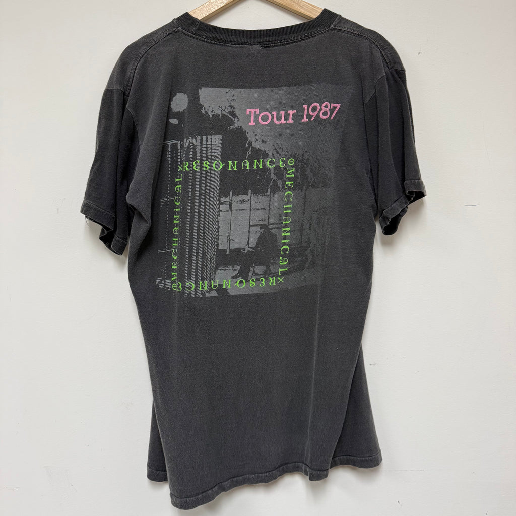 Vintage 1987 Tesla Mechanical Resonance Tour T-Shirt: L