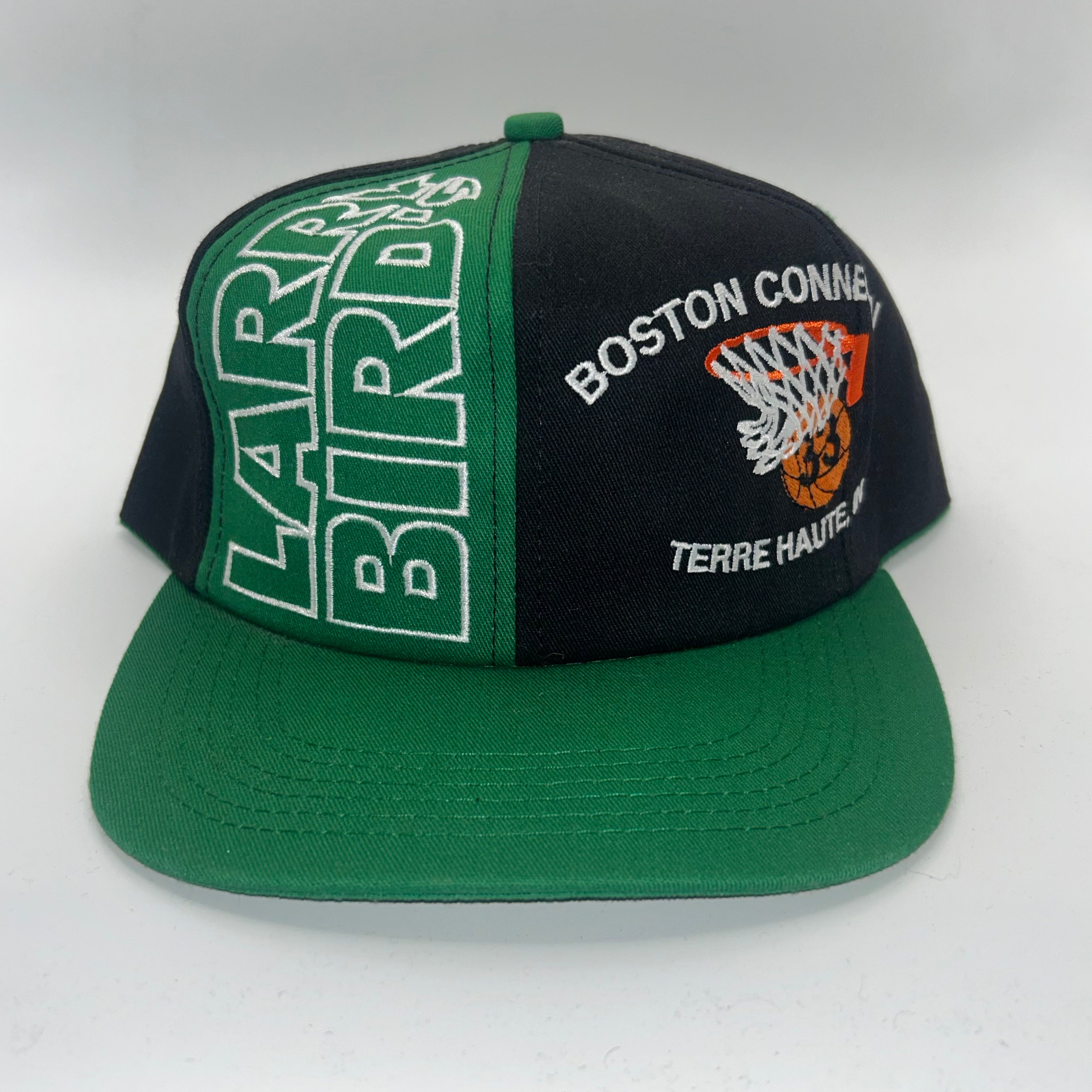 Vintage Larry Birds Boston Connection Colorblock Snapback Hat