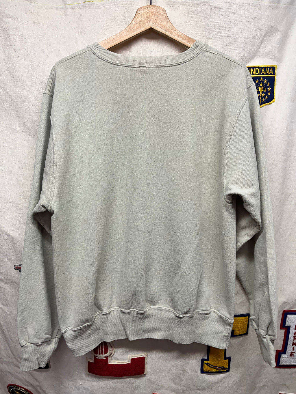 Vintage University of Notre Dame Tan Embroidered Champion Crewneck Sweatshirt: Large