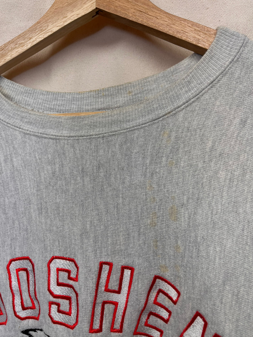 Vintage Goshen High School Ohio Warriors Embroidered Champion Reverse Weave Sweatshirt: XL