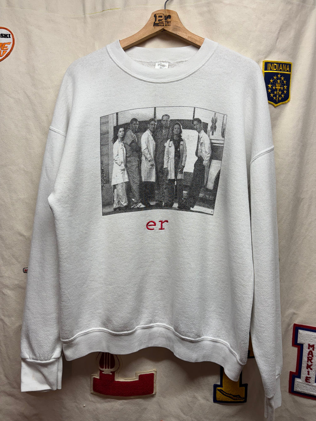 Vtg ER Hospital TV Show Crewneck Sweatshirt: XL