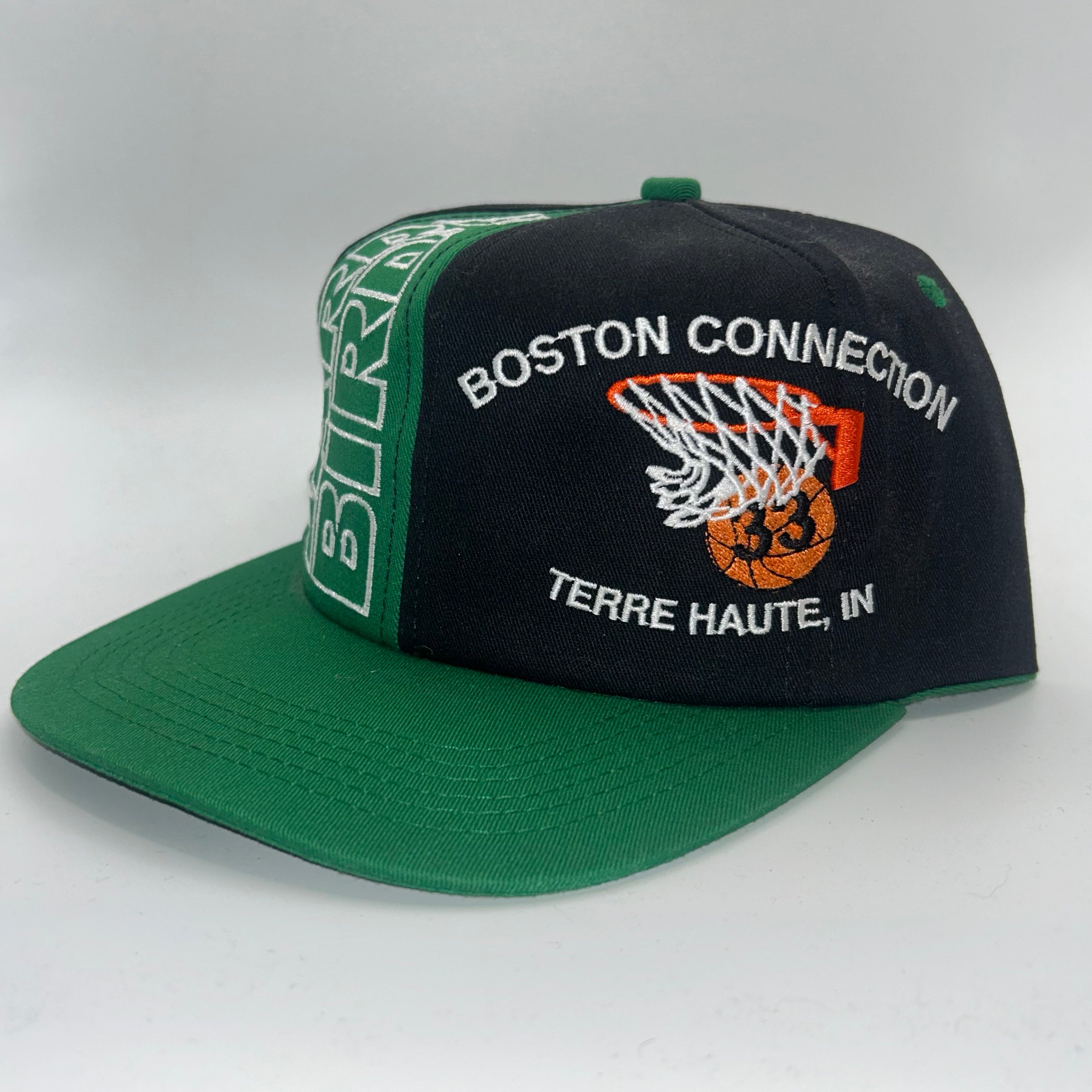Vintage Larry Birds Boston Connection Colorblock Snapback Hat