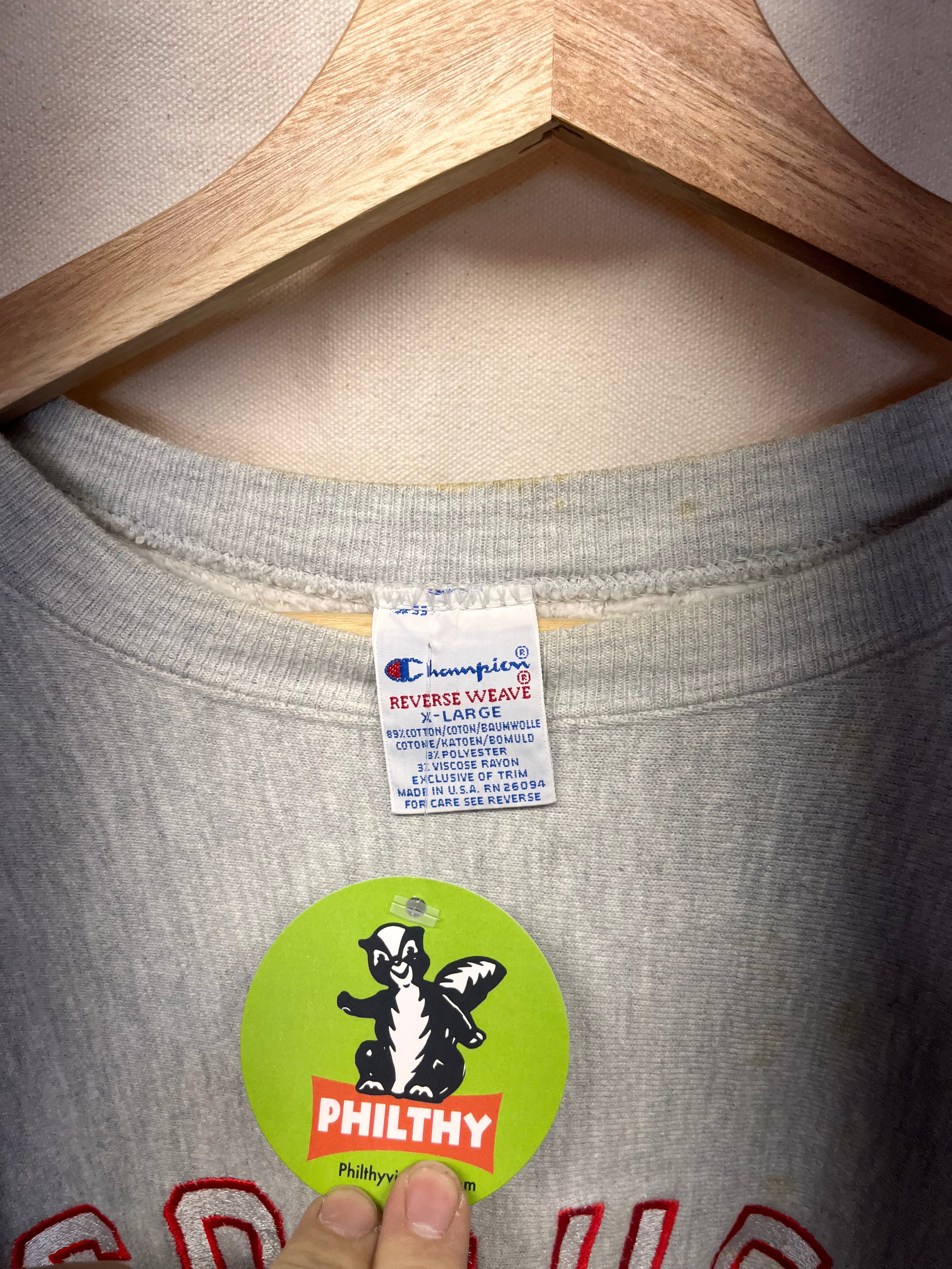 Vintage Goshen High School Ohio Warriors Embroidered Champion Reverse Weave Sweatshirt: XL