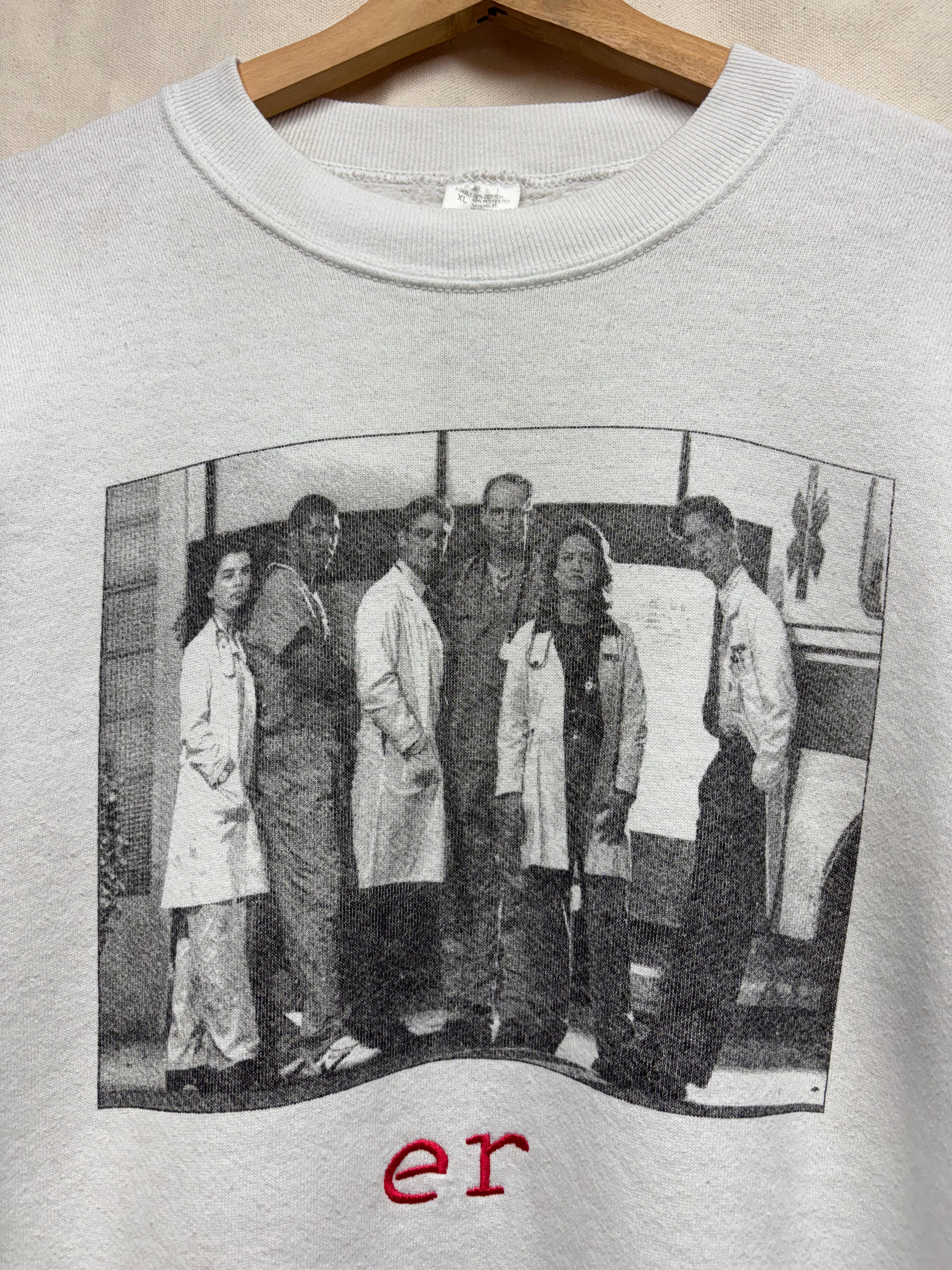 Vtg ER Hospital TV Show Crewneck Sweatshirt: XL