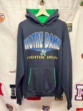 Load image into Gallery viewer, Vintage University of Notre Dame Fighting Irish Black Front Row Hoodie Sweatshirt: XL
