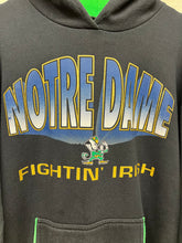 Load image into Gallery viewer, Vintage University of Notre Dame Fighting Irish Black Front Row Hoodie Sweatshirt: XL
