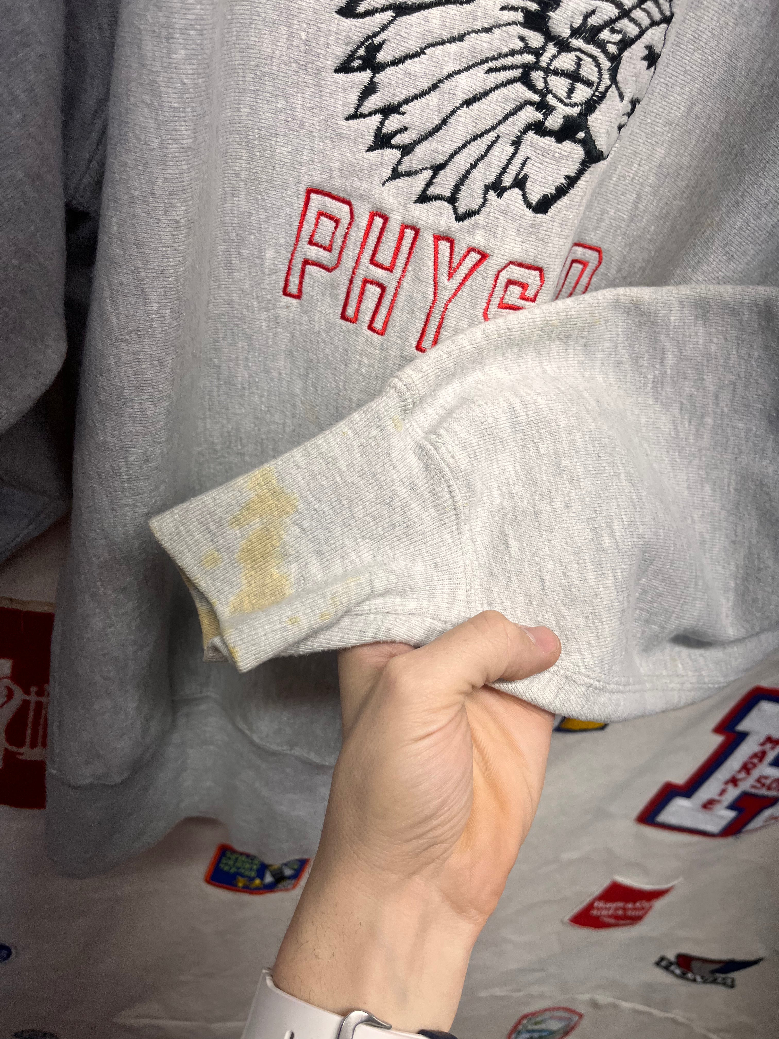 Vintage Goshen High School Ohio Warriors Embroidered Champion Reverse Weave Sweatshirt: XL