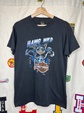 Load image into Gallery viewer, Vintage Harley Davidson 3D Emblem Hawg Wild 1986 Hog Black T-Shirt: Medium
