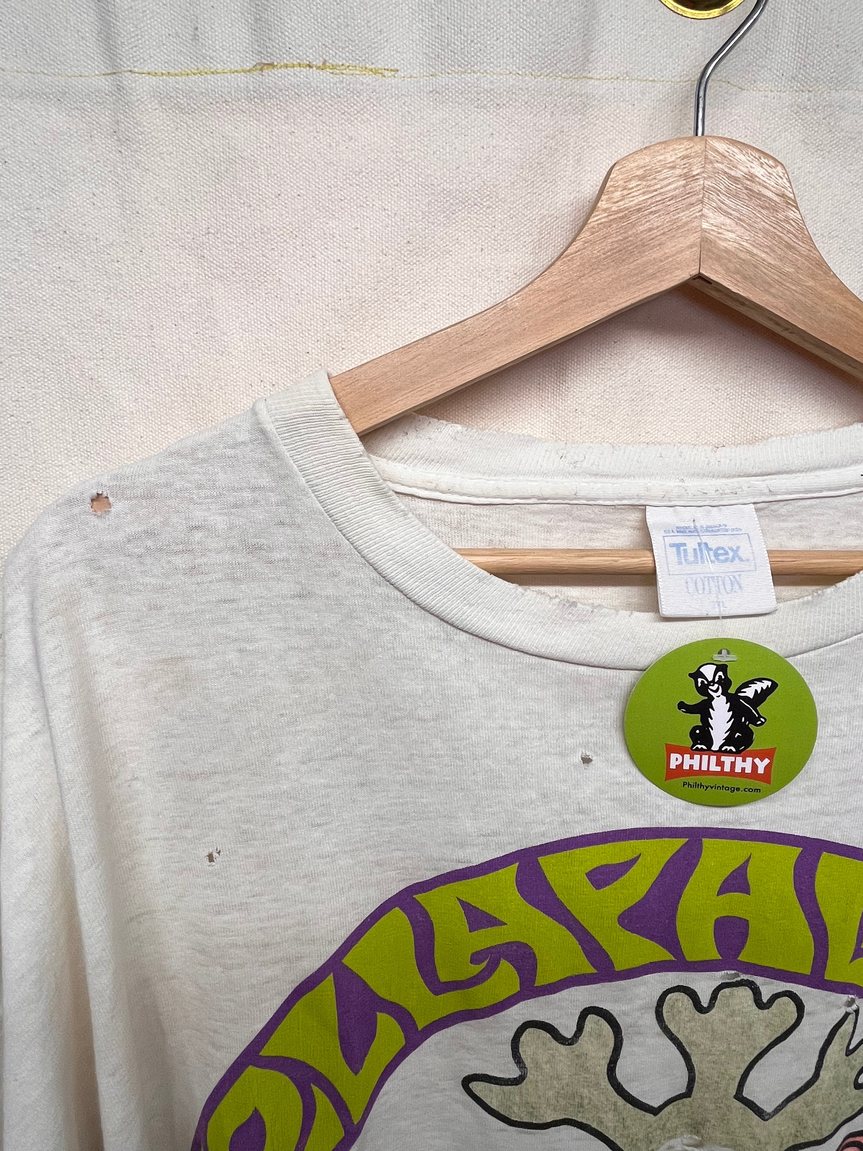 Vintage 1992 Lollapalooza Music Festival White Ice Cube Pearl Jam RHCP T-Shirt: XXL