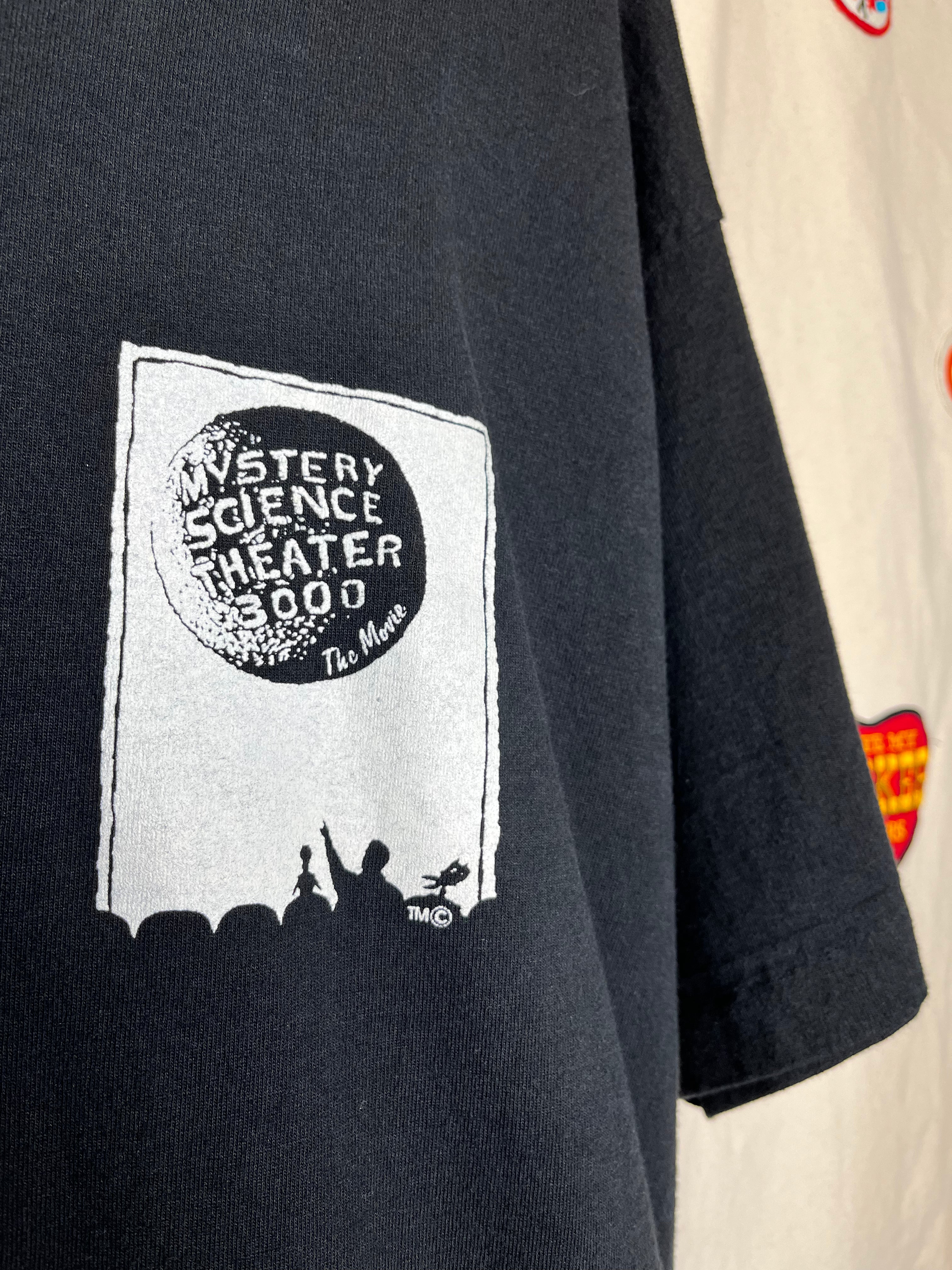 Vintage Mystery Science Theatre 3000 Movie Promo 1996 Black T-Shirt: XL