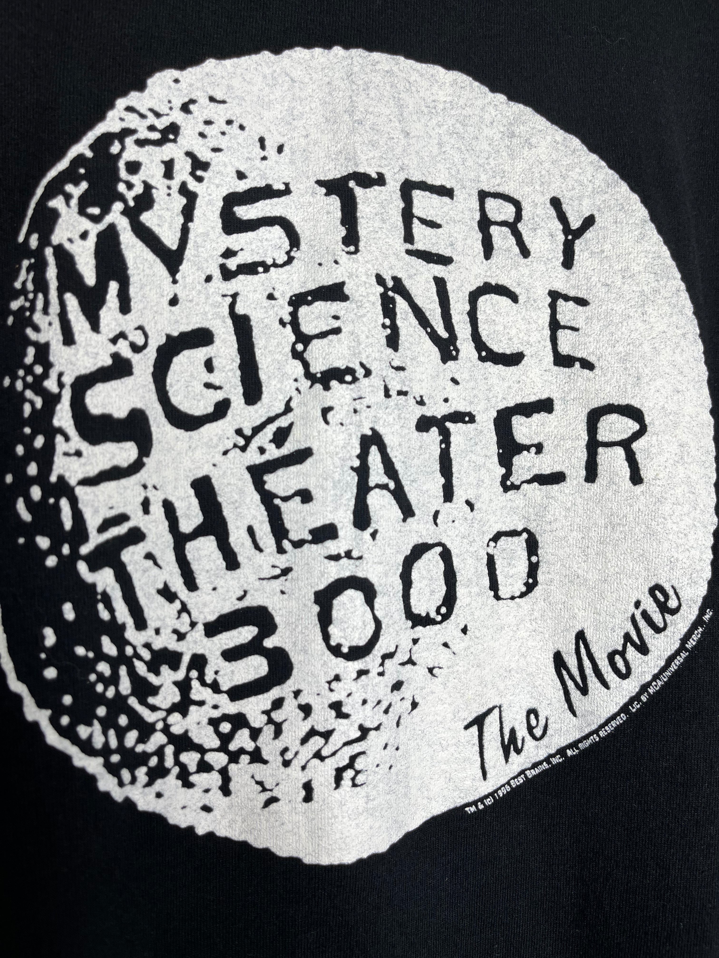 Vintage Mystery Science Theatre 3000 Movie Promo 1996 Black T-Shirt: XL