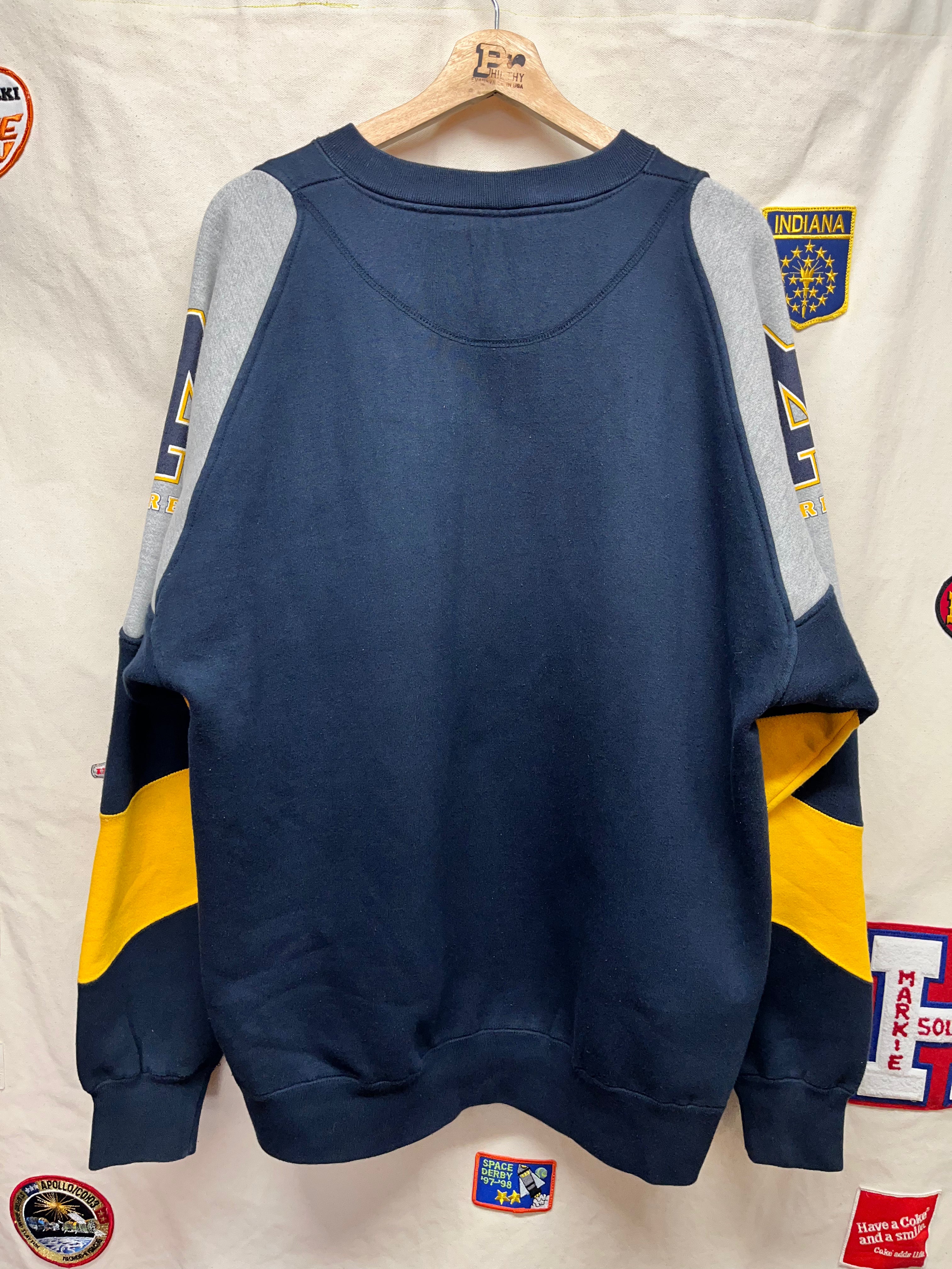 Vintage University of Notre Dame Fighting Irish Galt Sand Script Cut Sew Crewneck Sweatshirt: Large