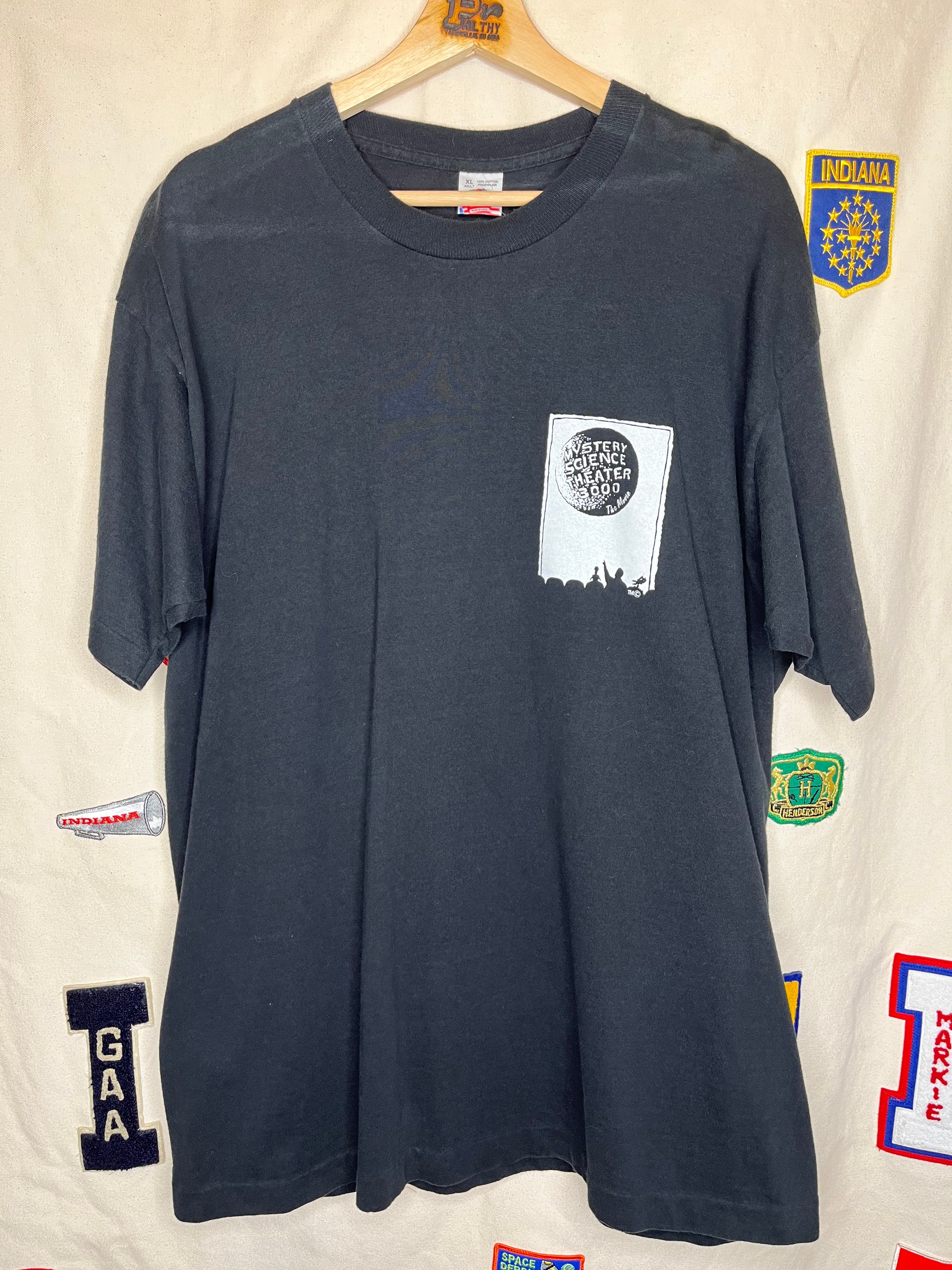 Vintage Mystery Science Theatre 3000 Movie Promo 1996 Black T-Shirt: XL