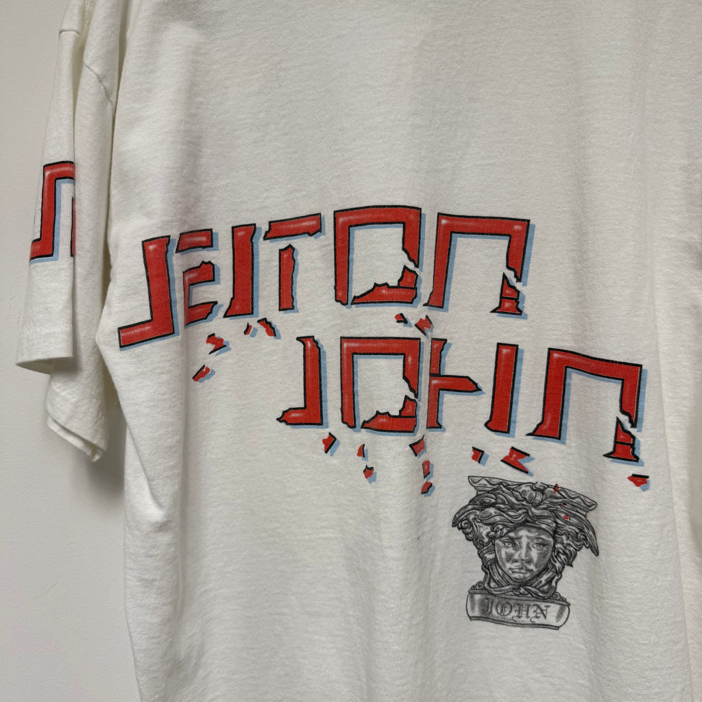 Vintage 90s Elton John Double Sided Versace T-Shirt: XL