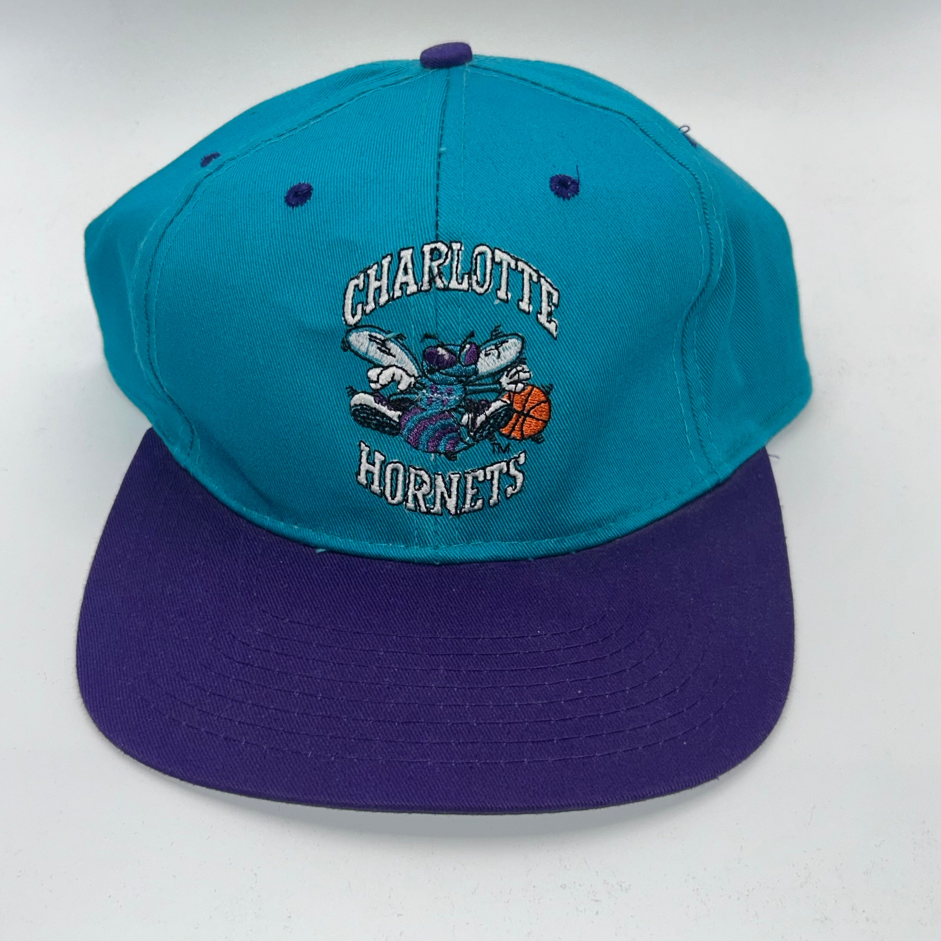 Vintage Charlotte Hornets NBA Basketball Logo Snapback Hat