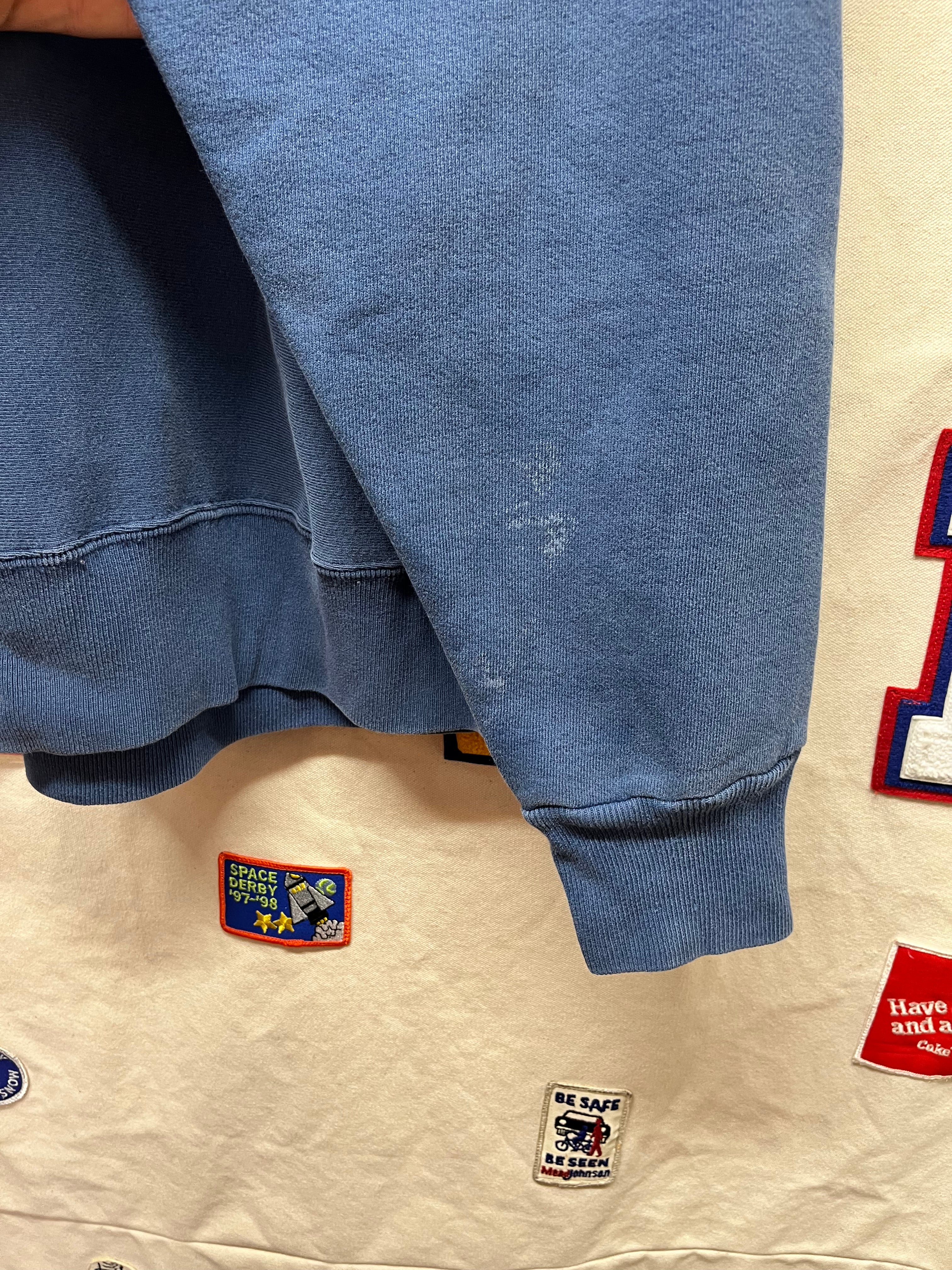 Vintage University of Notre Dame Fighting Irish Navy Crable Sportswear Reverse Weave Crewneck Sweatshirt: XL