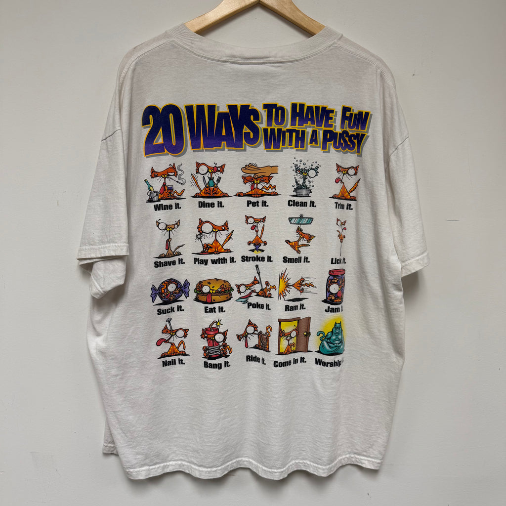 Vintage I Love Pussy Parody Graphic T-Shirt: XL