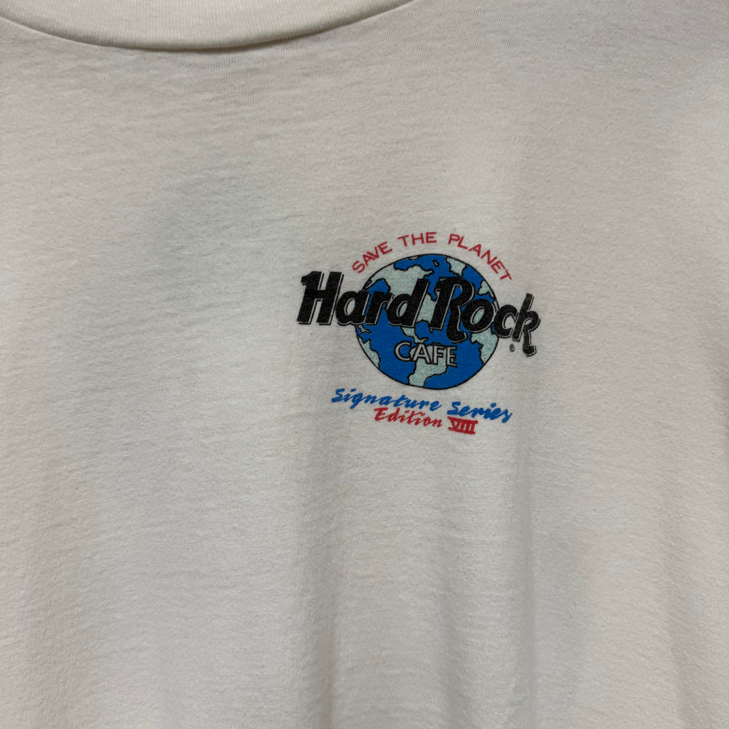 Vintage 1993 Jerry Garcia 'River Keeper' Hard Rock Cafe Save The Planet Signature Series T-Shirt: XL