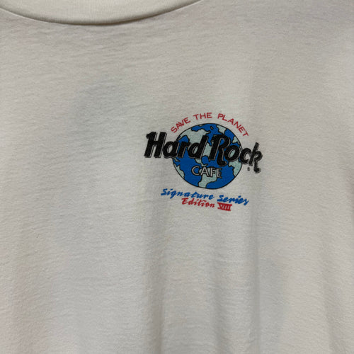 Vintage 1993 Jerry Garcia 'River Keeper' Hard Rock Cafe Save The Planet Signature Series T-Shirt: XL