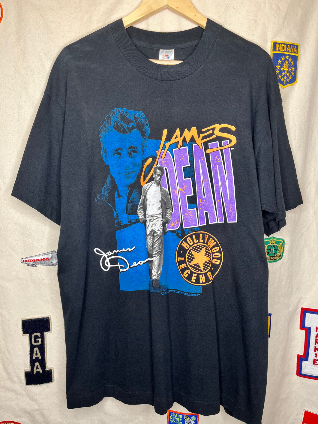 Vintage James Dean Hollywood Legend 1993 Black T-Shirt: XL