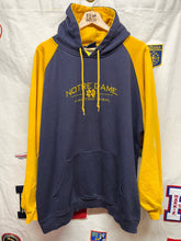 Load image into Gallery viewer, Vintage University of Notre Dame Fighting Irish Embroidered Navy Hoodie Sweatshirt: XL
