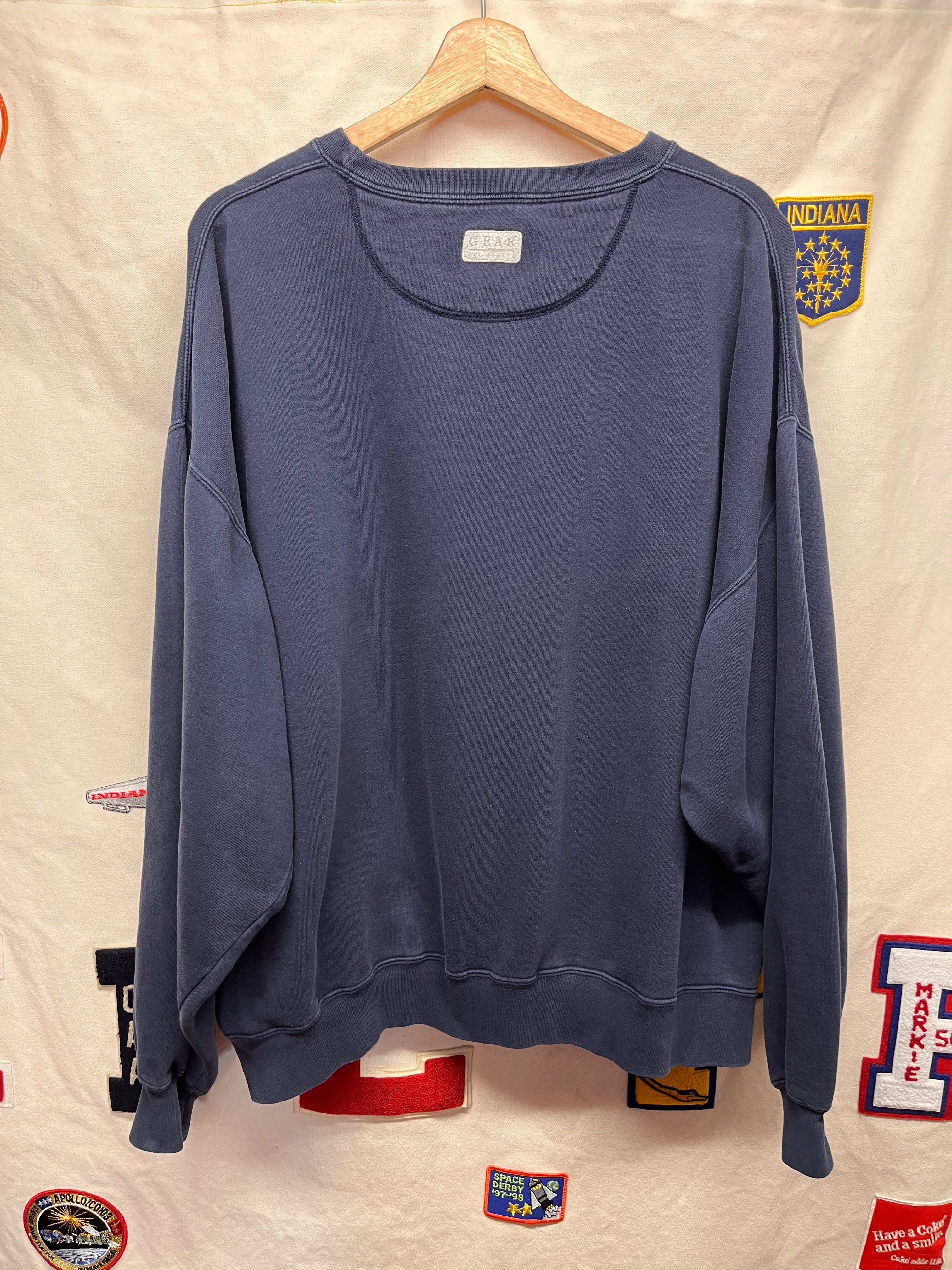 Vintage BYU Brigham Young University Cougars Gear for Sports Navy Sweatshirt: XXL
