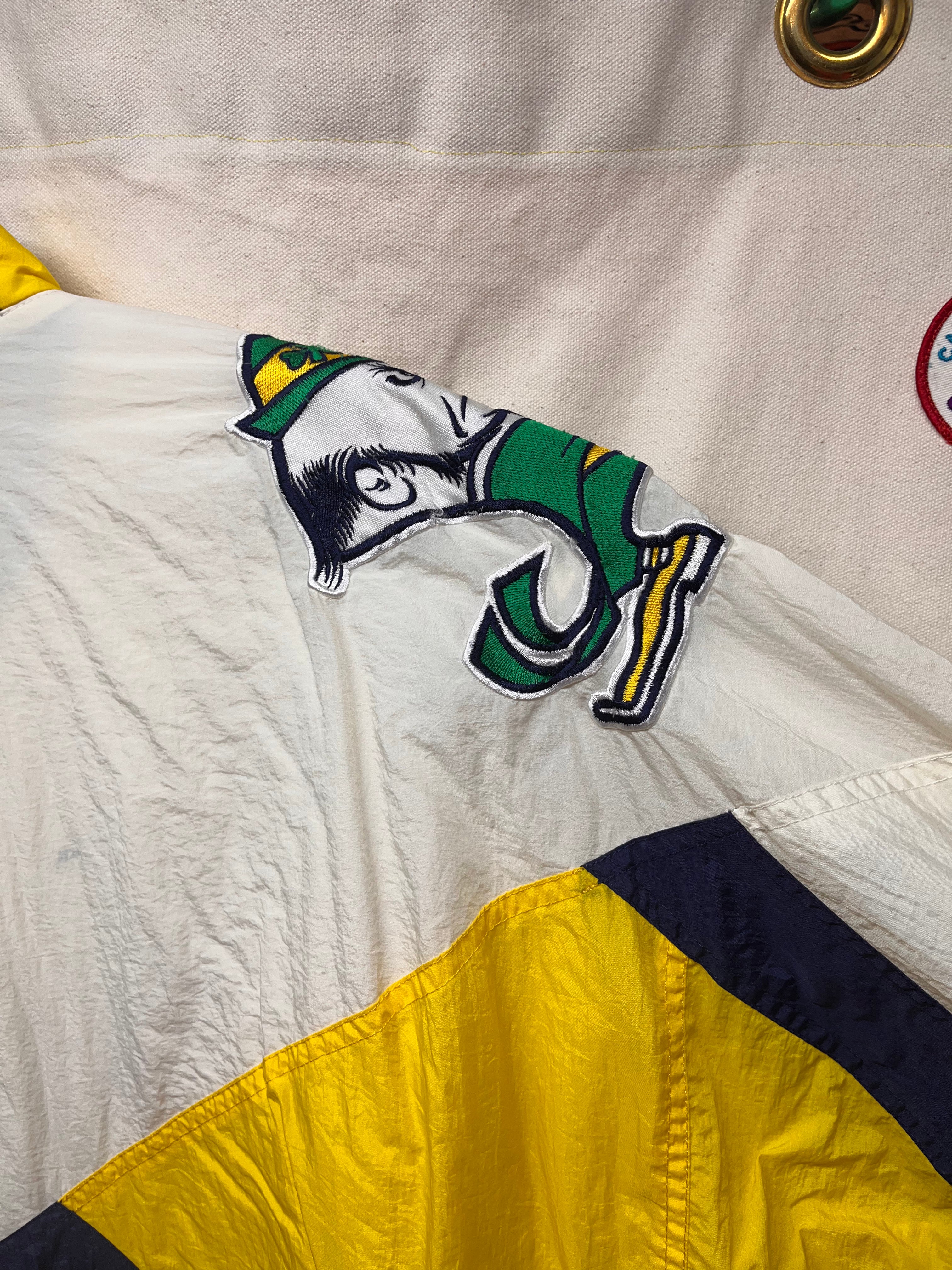 Vintage University of Notre Dame Fighting Irish Apex One Windbreaker Jacket: Large